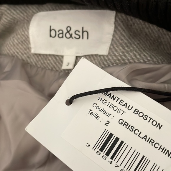 ba&sh Boston Quilted Wool Blend Jacket - Picture 8 of 9